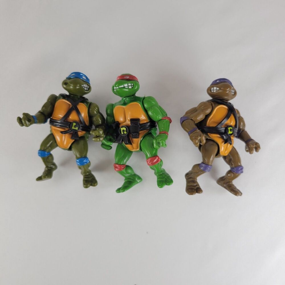 TMNT 1988 Figure Lot Leonardo Donatello Raphael Mutant Ninja Turtles 80s Vintage